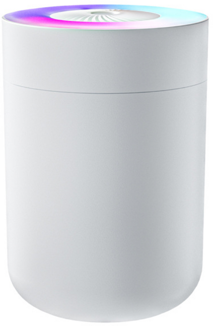 로엔다 무소음 미니 가습기 차량용 사무실용 가정용 심플 디자인, 화이트