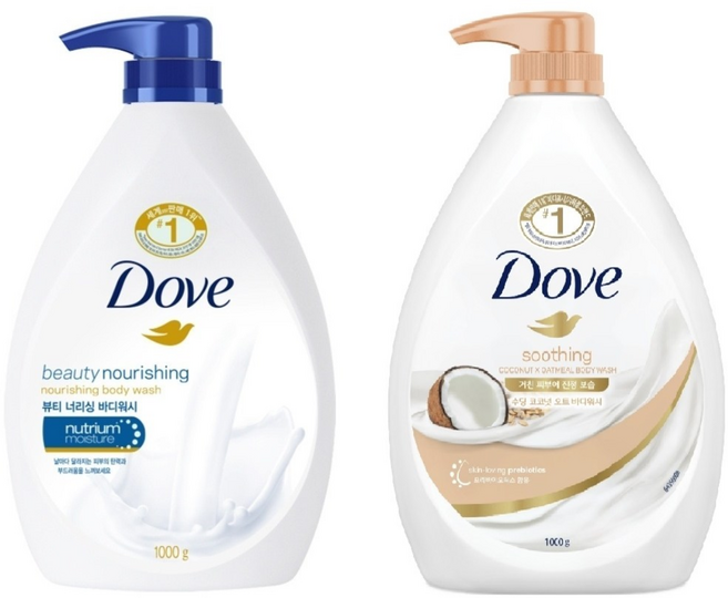 도브 바디워시 1L [뷰티+코코넛], 2개