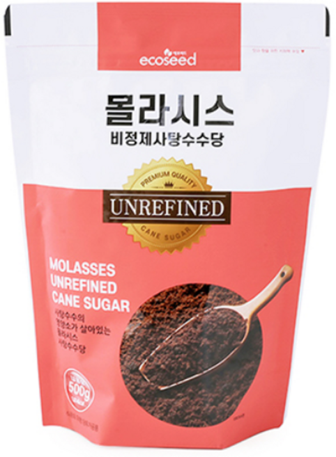 모리셔스 몰라시스 비정제 사탕수수당, 1개, 500g