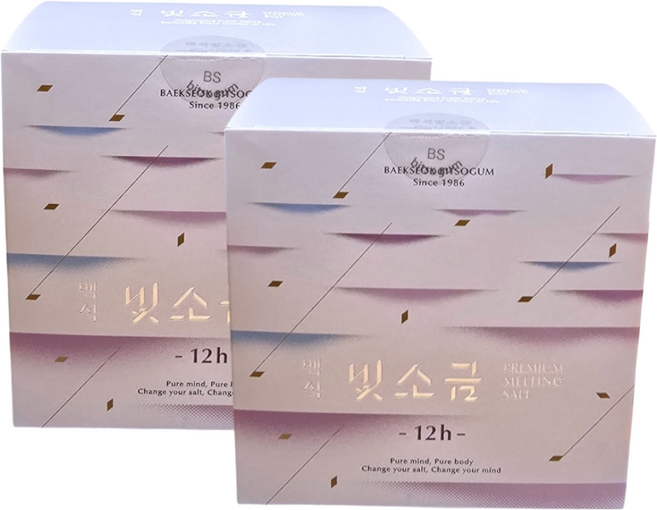 백석빛소금 12시간 (3gx100포) 용융소금 고급소금, 300g, 2개