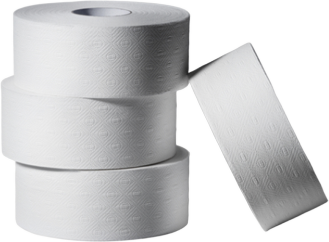 브론디 점보롤 천연펄프 3겹 데코 200m, 1개, 4개입