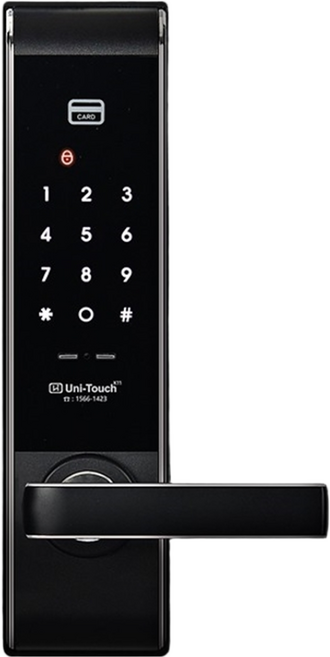 무료설치 유니터치 도어락 K77 사이트론 CT420 CT430 뉴웰 호환 현관문 디지털 번호키, K77+보강판, 자가설치(택배발송)