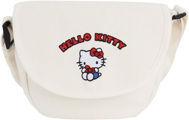 헬로키티 가방 크로스백 여아 심플 캔버스 아이보리 숄더백 데일리 소형 선물