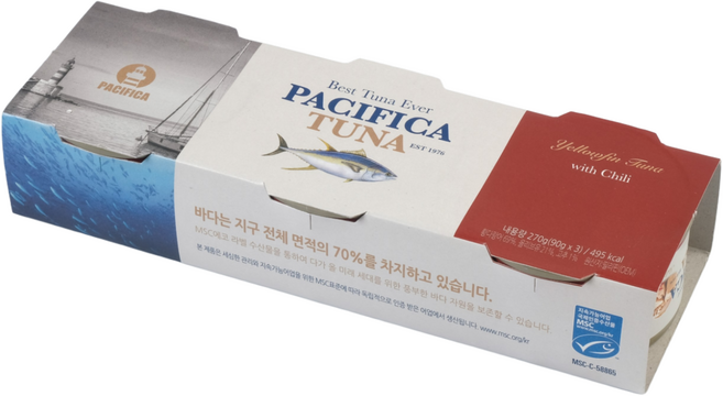 퍼시피카 튜나 위드 칠리, 270g, 1개