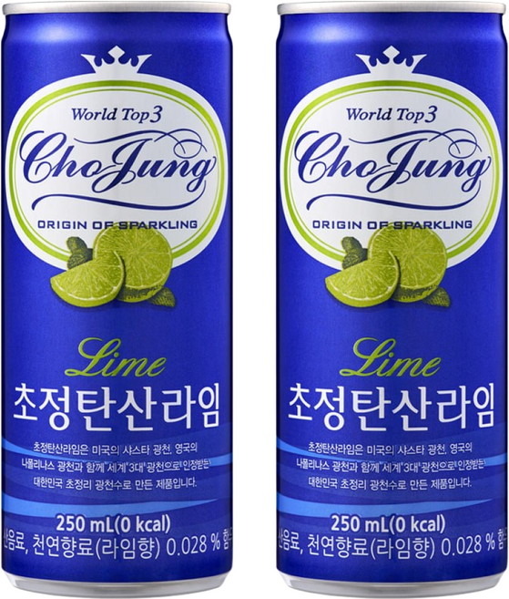 초정탄산수 라임, 250ml, 60개