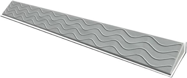 베스티스트 로봇 청소기 경사로 방문턱 안전 받침대, 그레이, 2개