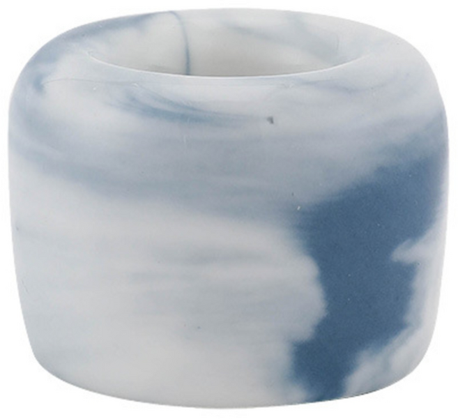 아르앤유 세라믹 마블 싱글 칫솔꽂이, 1개, 블루