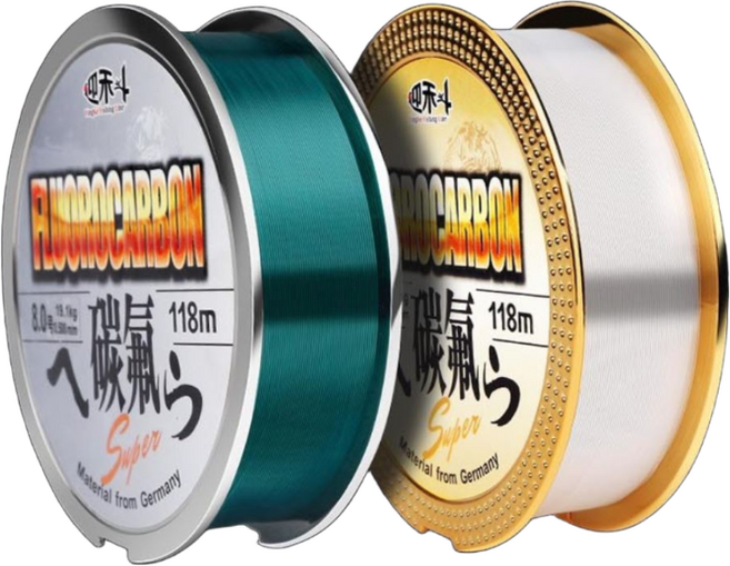 주한피싱 후로로 카본 낚시줄 카본라인 민물 낚싯줄 원줄 목줄 118M, 파랑, 1개