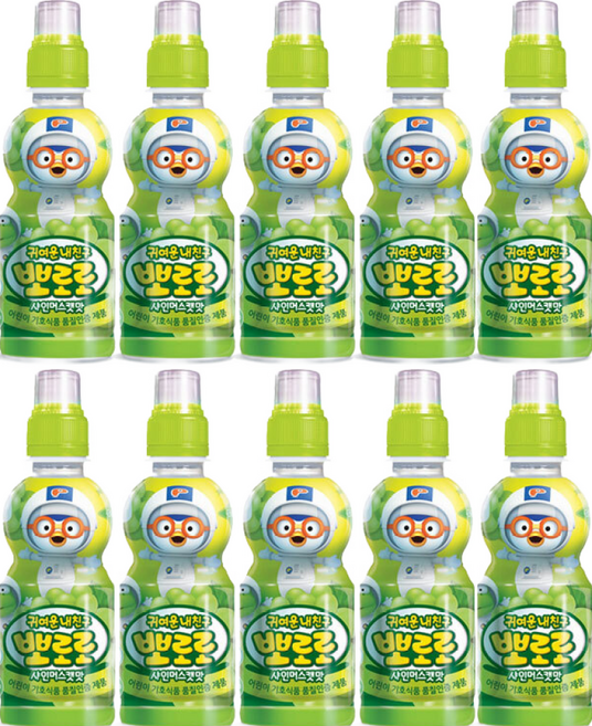 팔도 뽀로로음료 235mlx10개 6종 아기음료 보리차, 10개, 235ml