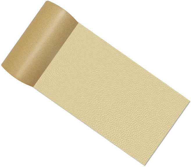 자체 접착식 가죽 리페어 패치 롤 보수 스티커 시트지, 베이지