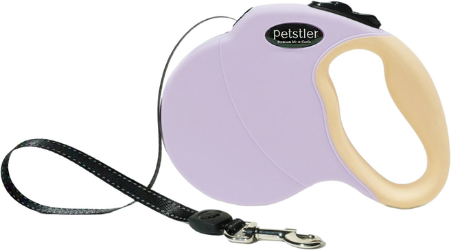 페슬러 반려동물 자동 리드줄 5m, 소프트 라벤더, 1개