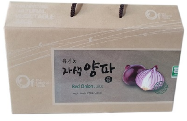 껍질째 달인 유기농 자색양파즙 빨간양파 100% 50대 건강즙, 90개, 80ml