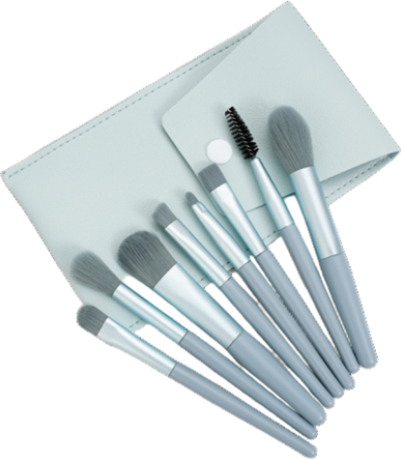 배가랩 메이크업 미니 브러쉬 세트, 포켓브러쉬세트(블루), 1개, 블루