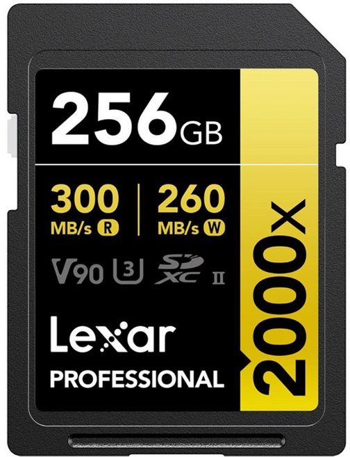 렉사 SD카드 2000x 프로페셔날 V90 U3 UHS-II, 256GB, 1개