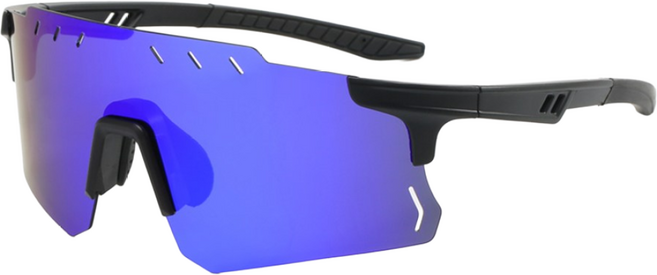 Olvigor UV400 스포츠 선글라스 변색 편광 라이딩고글 안개방지 열기방지 안경 케이스 세트, 검정색×파란색 편광선글라스×P40×1, 1개