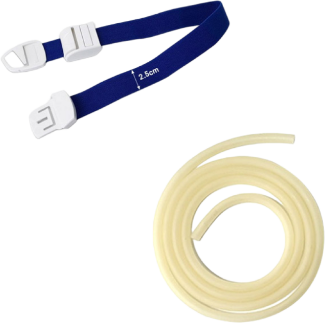 모완비 자동 원터치 응급용 토니켓 + 고무밴드형 고무줄 토니켓 1m 세트, 1세트