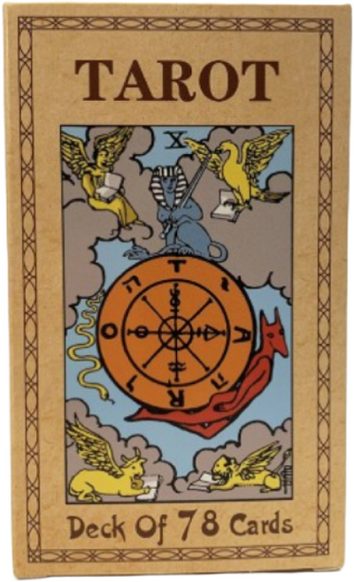 New 오리지널 라이더 웨이트 타로카드+한글+영문 설명서 +파우치 증정 운세 유니버셜웨이트, 혼합색상, 1개