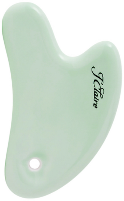 제이끌레르 세라믹 괄사 마사지기 경락 림프 순환, 파스텔그린, 1세트