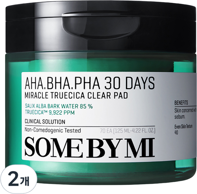 SOME BY MI AHA BHA PHA 30 Days奇蹟真淨化棉片 125ml, 70件, 2個