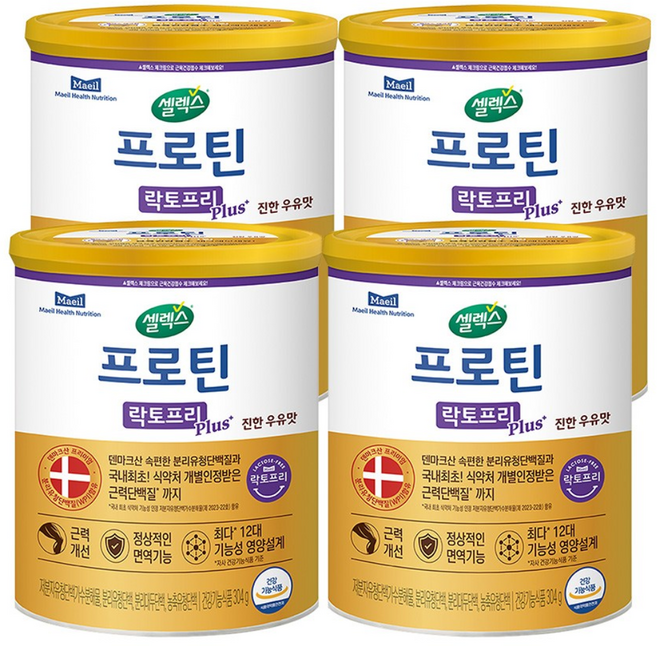 셀렉스 프로틴 락토프리 플러스, 304g, 4개
