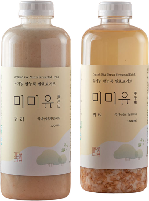 유기농 쌀누룩요거트 미미유 귀리 [곱게갈음], 1개, 1L