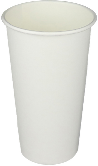 포담팩 핫컵 아이스컵 겸용 양면코팅 테이크아웃 20온스 무지 종이컵, 1개, 40개