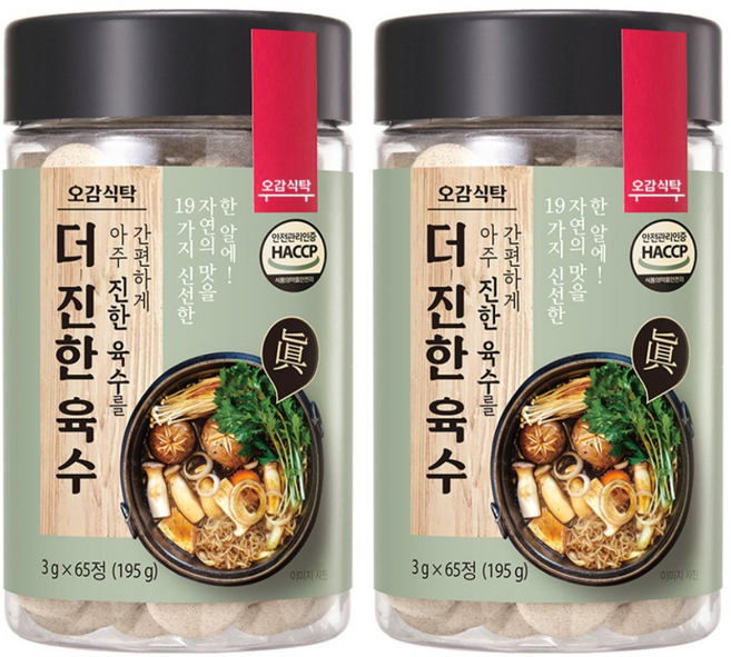 오감식탁 더 진한 육수, 3g, 133개