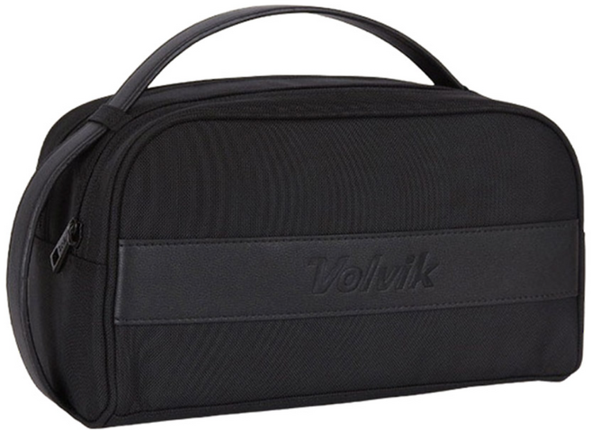 볼빅 2025 VBEP 투웨이 핸들 투지퍼 파우치, 블랙, 1개
