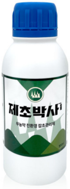 제초박사 잔디 잡초 관리 제초제 무농약 친환경 550ml, 1×100, 녹+검, 600ml