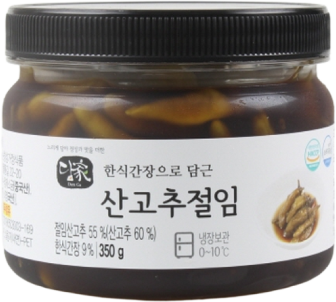 (무료배송)순창 성가정식품/산고추 절임(중국산), 350g, 5개