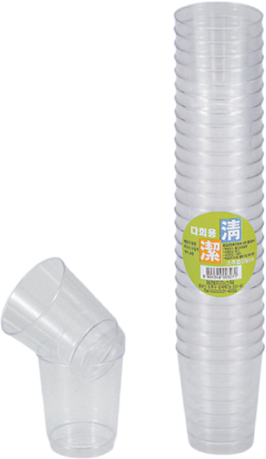 더비인 플라스틱 다회용 소주잔, 1개