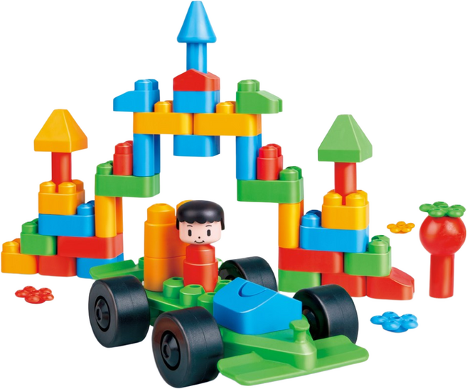 폴리엠 자동차 경주 테마 키트 Creative City Kit 760007, 단품, 1개