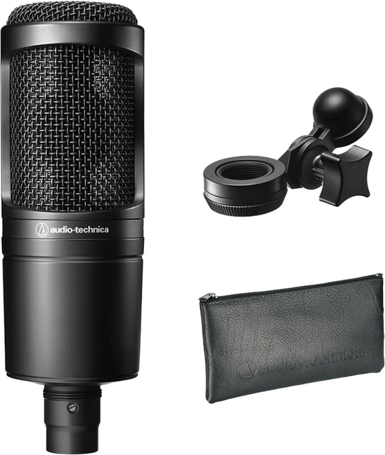 오디오테크니카 AT2020 입문용 콘덴서 마이크 레코딩 녹음용 [국내정품]
