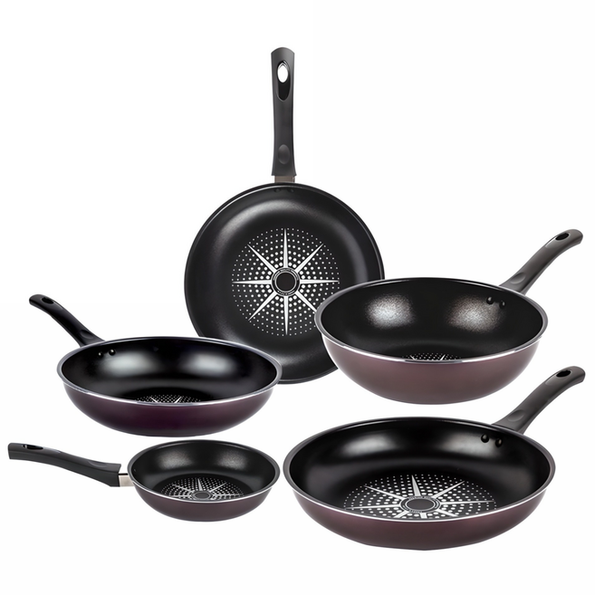 리빙홈시스 국산 다이아몬드 코팅 후라이팬 5종 프라이팬세트 인덕션 불가 제품, 5종(20+26+28+26w+28w)프라이팬세트