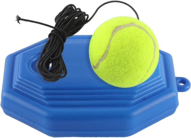 1인용 테니스 훈련 세트 리턴볼 라켓 연습용 셀프 트레이닝, 팔각형 받침대 + 테니스공, 1개