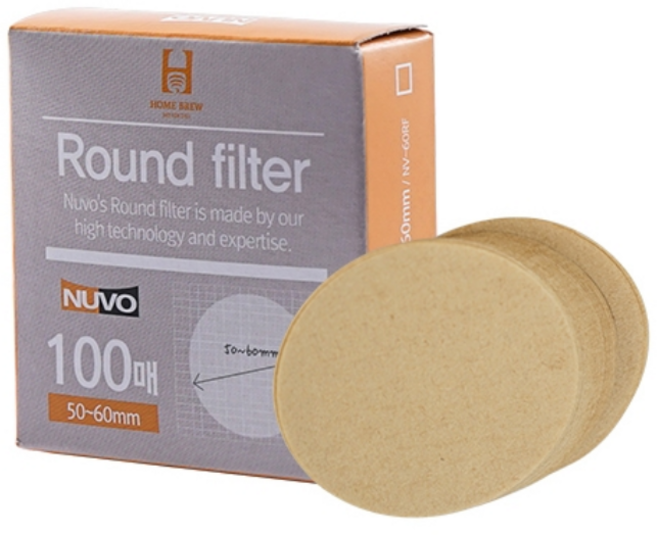 누보 홈브루 라운드 필터지 (80/100mm), 100mm