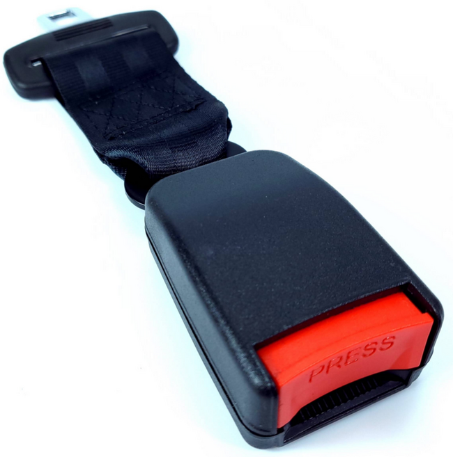 자동차 차량용 안전벨트 카시트 연장 클립 버클 길이확장 [연장벨트 확장형], 1개, 블랙