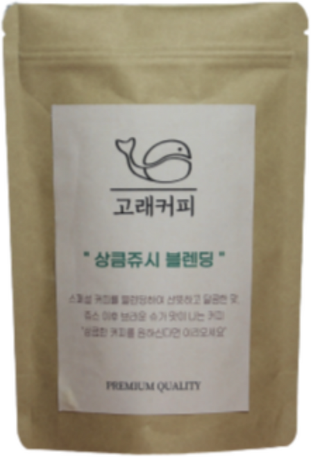 고래커피 상큼쥬시 커피블렌딩 분쇄 원두커피, 1개, 드립커피/커피메이커-중간분쇄, 500g