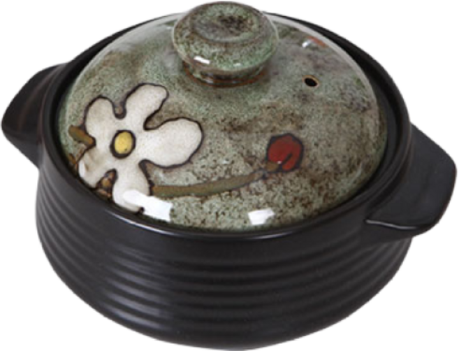 소담 세라믹 내열 냄비, 블랙, 소담냄비(소- 18.3cm), 1개