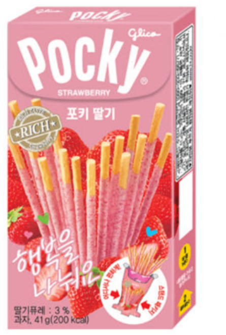 해태 포키딸기, 41g, 10개