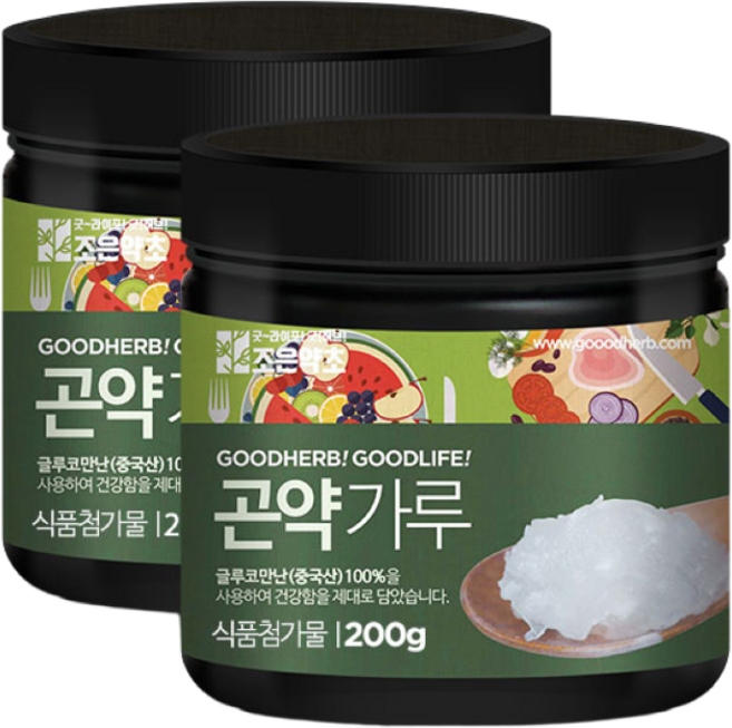 조은약초 곤약가루, 200g, 2개