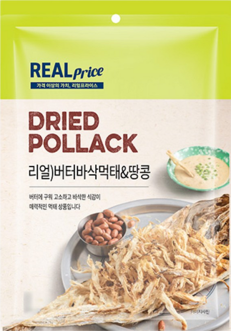 버터바삭먹태&땅콩, 2개, 120g