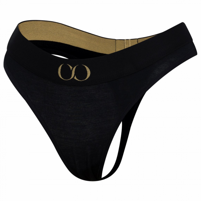키세 여자 바디프로필 의상 뫼비우스 심플 골드 로고 뫼비우스 코튼 모달 스판 티팬티