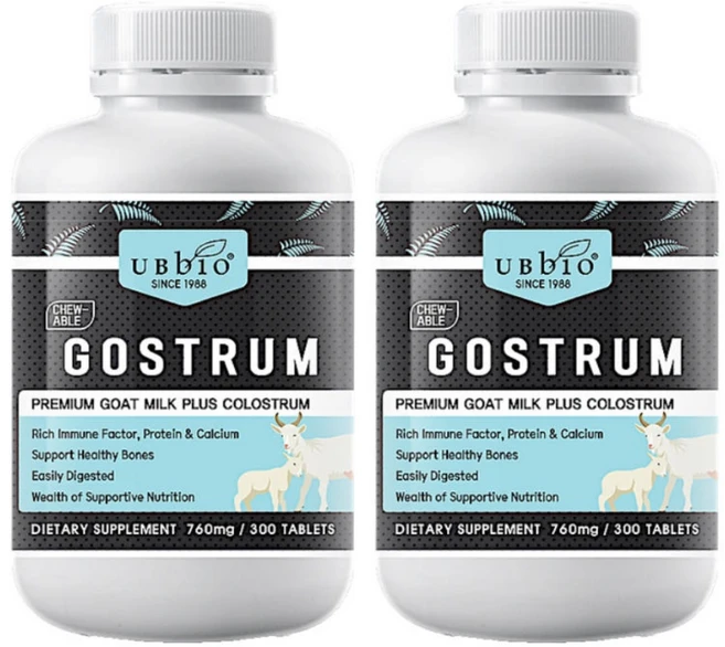 유비바이오 고스트럼 산양유 초유 760mg 300정 x2 (1068), 2개 - 쿠팡