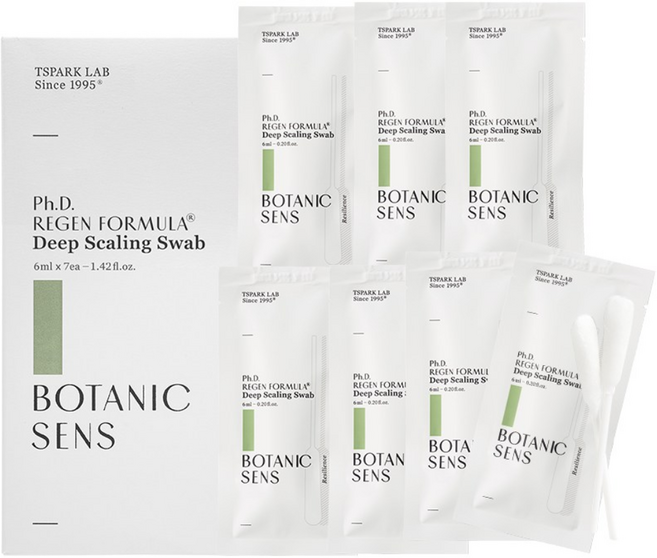 보타닉센스 두피 스케일링 각질제거 케어 왕면봉 스왑, 1개, 6ml