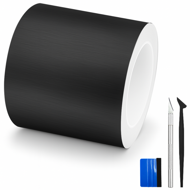 SOTT 프리미엄 3D 메탈 필름 랩핑 시트지, 1개, 딥그레이 폭5cm x 길이150cm