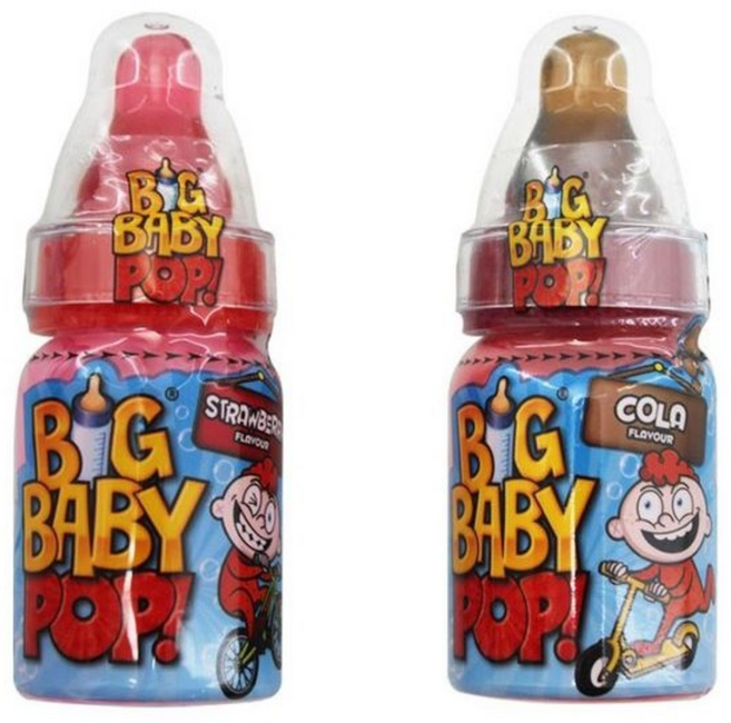 빅 베이비팝 사탕 콜라맛/딸기맛/포도맛 중 랜덤 32g, 4개