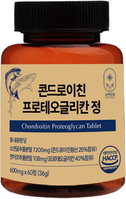 순백드림 소연골 콘드로이친 프로테오글리칸, 1개, 60정