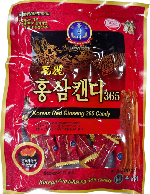 고려홍삼캔디 365, 200g, 20개
