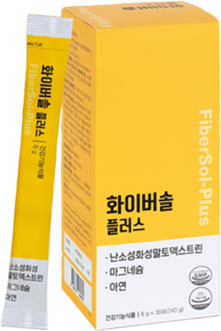 화이버솔 플러스 8g (30포) 식이섬유 난소화성말토덱스트린 혈당관리 쾌변 면역강화, 30개